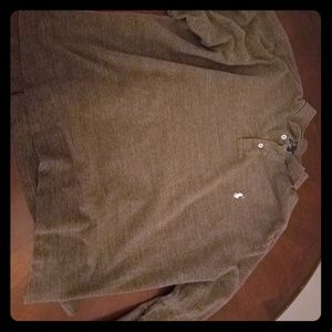 EUC- Gray Polo Long Sleeve